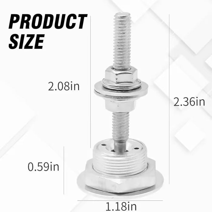 4-Pack Universal Aluminum Quick-Release Lock Latches