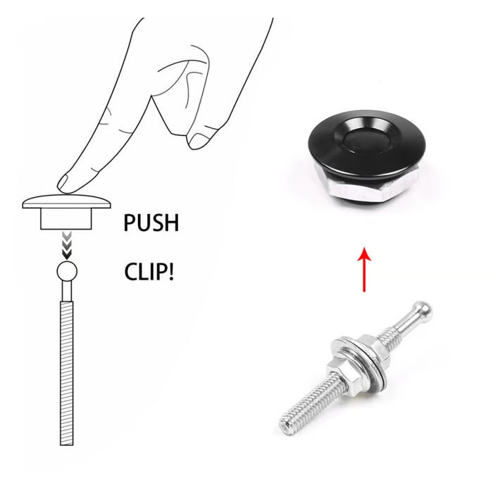 4-Pack Universal Aluminum Quick-Release Lock Latches