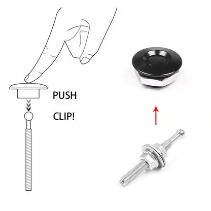 4-Pack Universal Aluminum Quick-Release Lock Latches