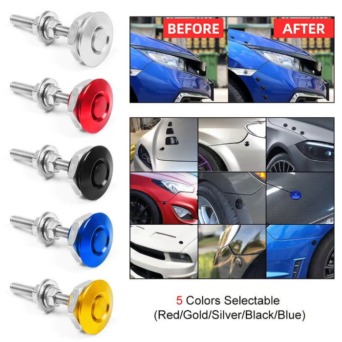 4-Pack Universal Aluminum Quick-Release Lock Latches